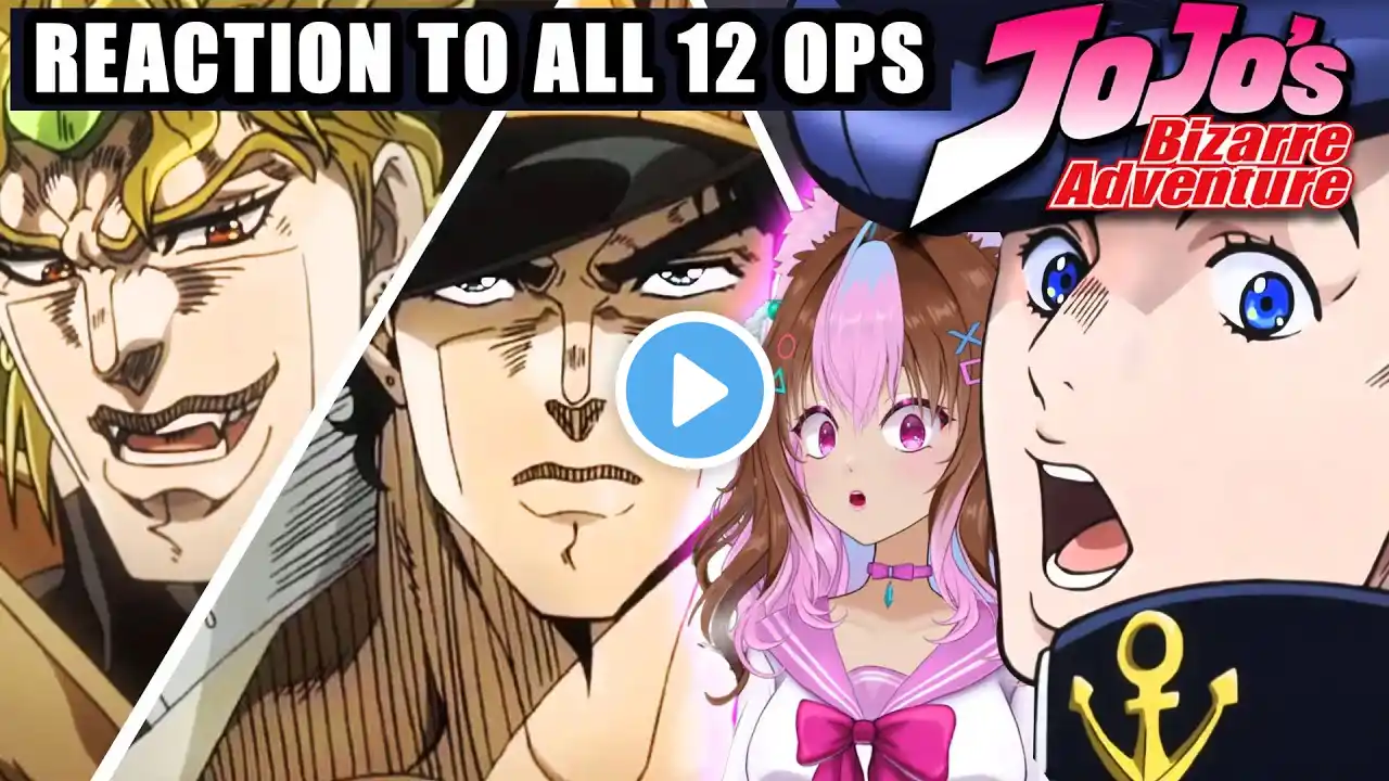 What is JoJo's Bizarre Adventure About | First time reacting to Anime Openings 1-12