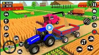 Real Indian Tractor trolley 3D driving Farming Simulator Top Tractor Transport construction and Game