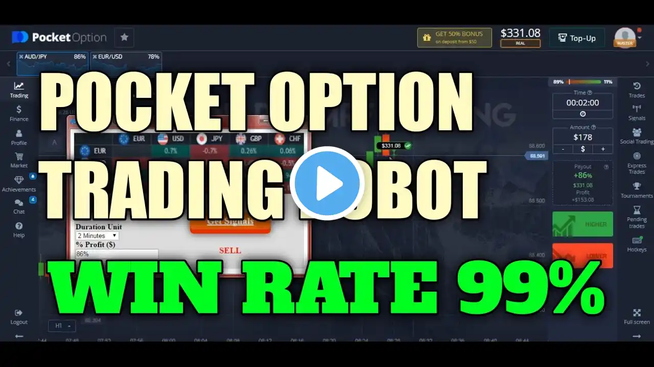 Pocket Option Trading Robot - Win Rate 99% - Best binary options trading robot