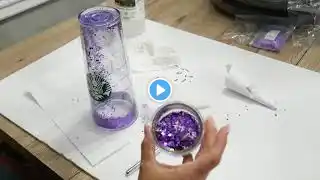 How to make a Snow Globe Tumbler- 1st attempt ***Giveaway***