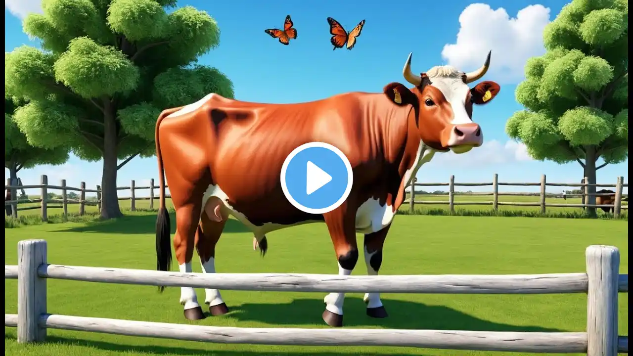 Moo Moo Brown Cow Rhyme Song | Popular Nursery Rhyme | Educational Kids Songs