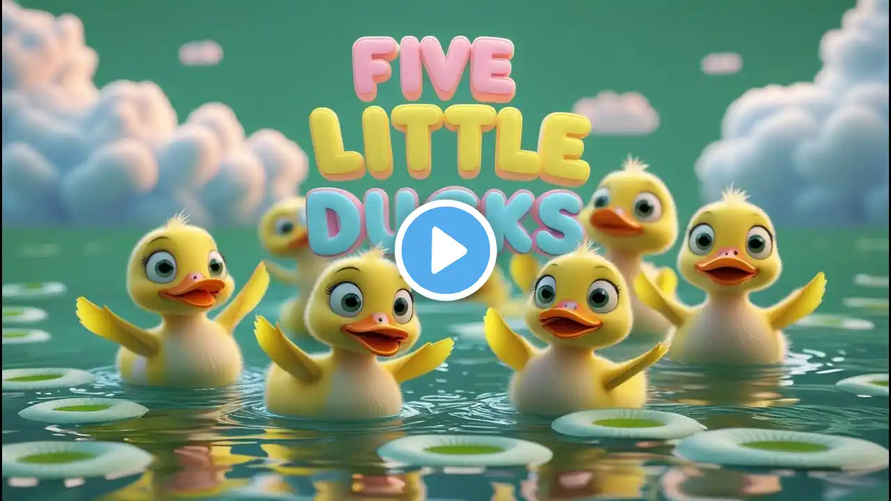 Five Little Ducks 🎶 Best Nursery Rhymes Collection | Fun & Educational Kids Songs! 🎵 #rhymes #poem