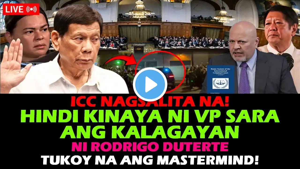 VP SARA DUTERTE BUKING NA! TUKOY NA ANG MASTERMIND ICC! RODRIGO DUTERTE | MARCOS PBBM LUISTRO