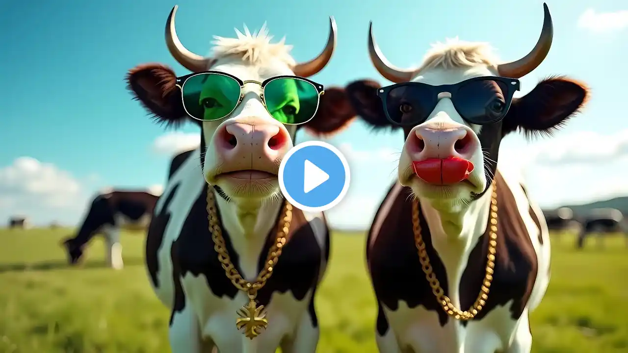 "Moo-sical Moves: Cows Take the Dance Floor" Funny cow videos #cow