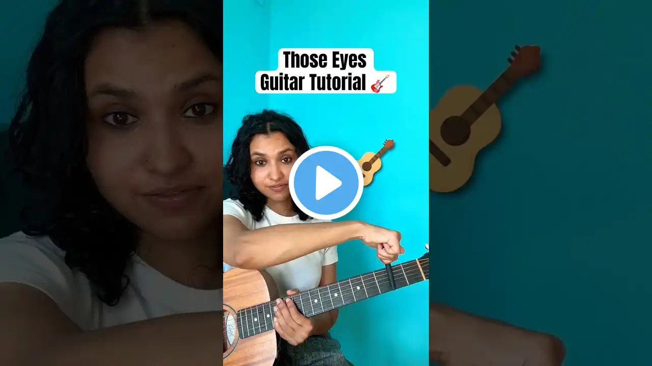 How To Play Those Eyes by New West on Guitar 🎸 #shorts #guitar