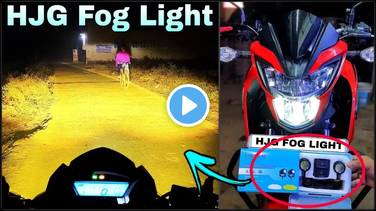 Hero Bike LED Fog Light Install | HJG original led Fog Light | Honda Hornet Headlight Modification |