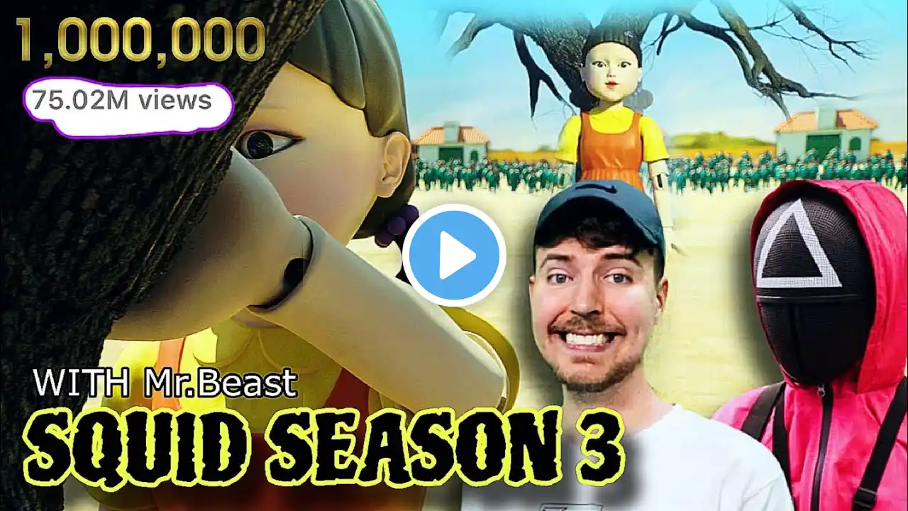 Squid Game Season 3 With Mr.beast 😳😲 || Squid New Gameplay || Squid Game Trailer 2025