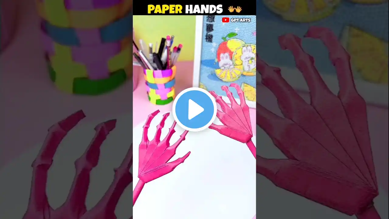 "DIY Paper Hand Craft: Easy Step-by-Step Tutorial for Beginners"#shorts