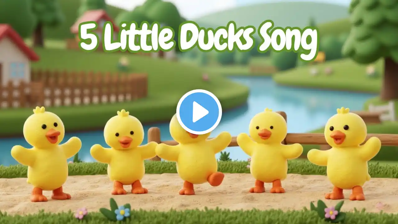 Five Little Ducks Kids Song 🦆 Nursery Rhymes for Babies and Children