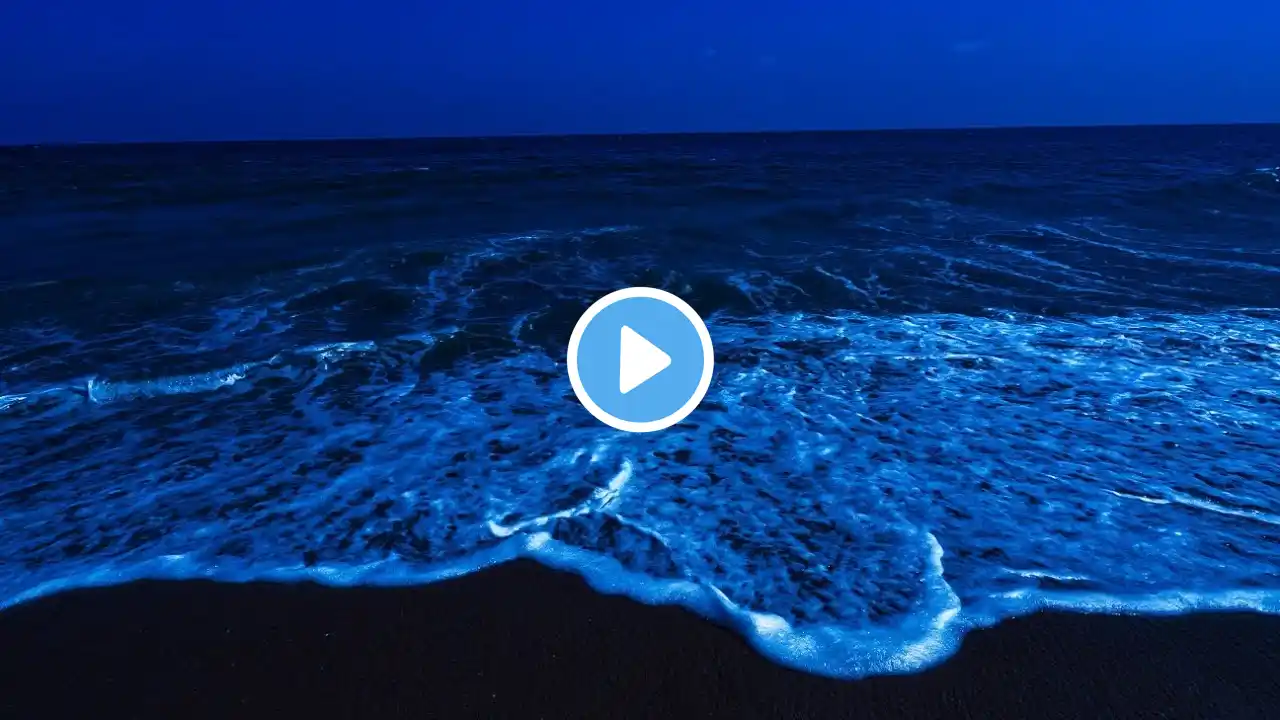 Fall Asleep In 3 Minutes With Relaxing Wave Sounds at Night, Low Pitch Ocean Sound for Deep Sleeping