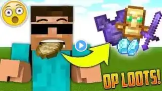 Minecraft but EATING Gives OP ITEMS...