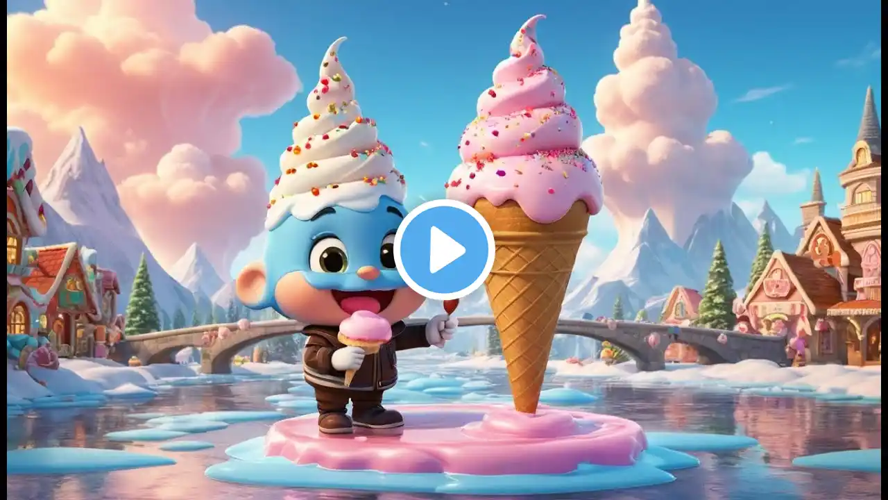 The Ice Cream Bridge Melts Away Rhyme Song | Popular Nursery Rhyme | Educational Kids Songs