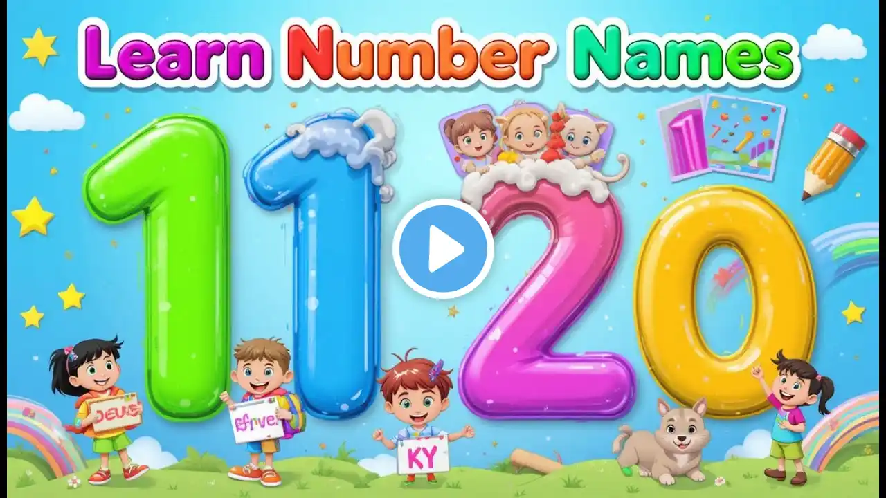 Number names | Number Names 11- 20 | Number spelling | Learn Numbers |Nursery Math's #nursary