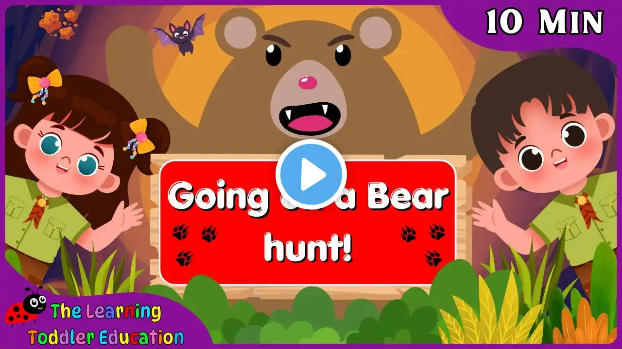 Going on a Bear hunt + More | Songs for KIDS | Best Toddler Learning