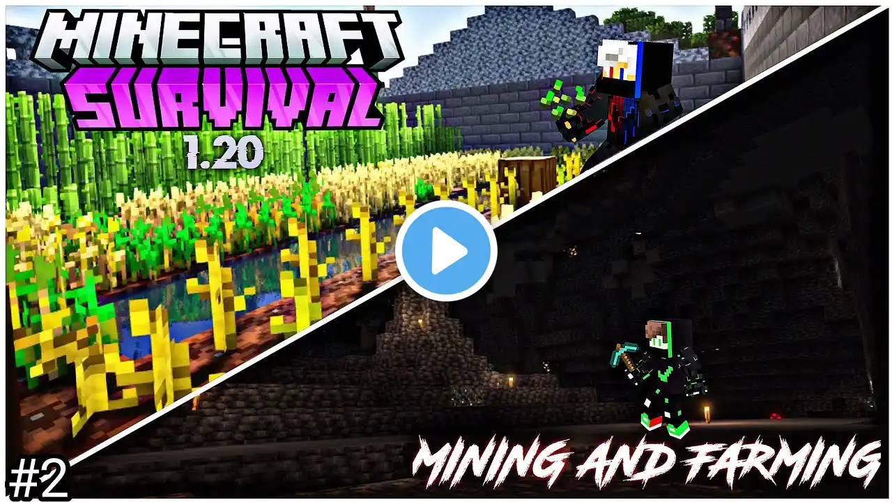 Mining and Farming | Minecraft Survival Multiplayer Series | Telugu | #2 | The Devil Boy YT