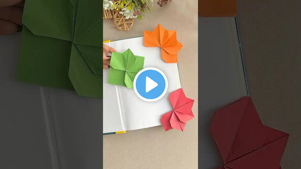 Easy #origami flower #bookmark | DIY Paper #craft