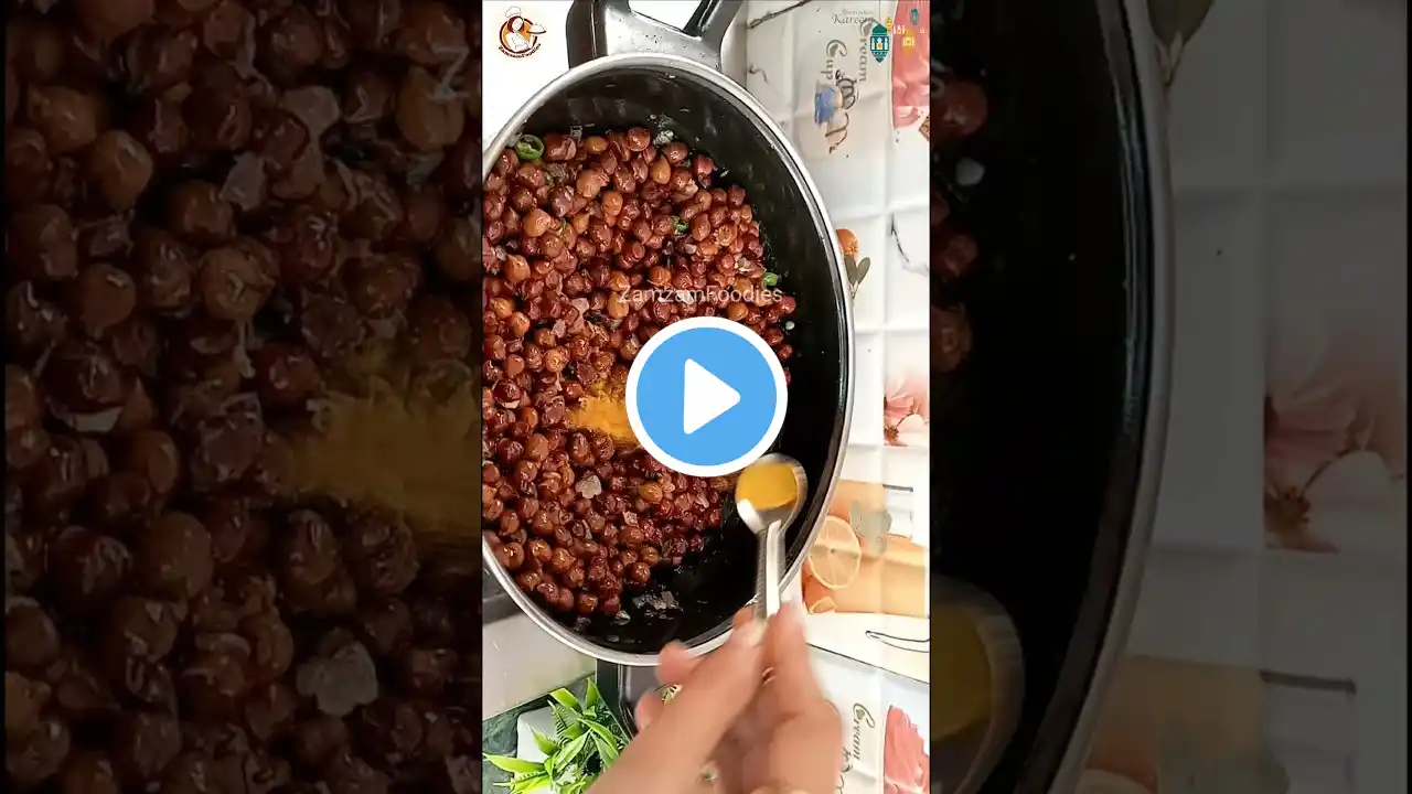 Chana chaat Street Style | How to make Chana chaat recipe 😋 #shorts #youtubeshorts #shortsfeed