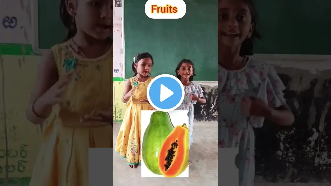 Apple apple red and green rhyme||#1st #class #english #rhymes #ytshorts