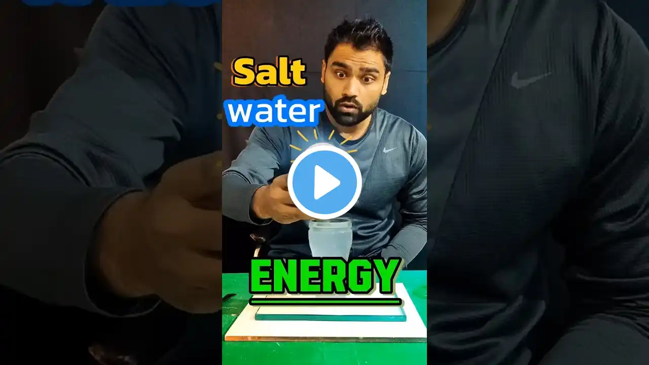 😳free energy💡bulb vs salt water experiment #experiment  #hack