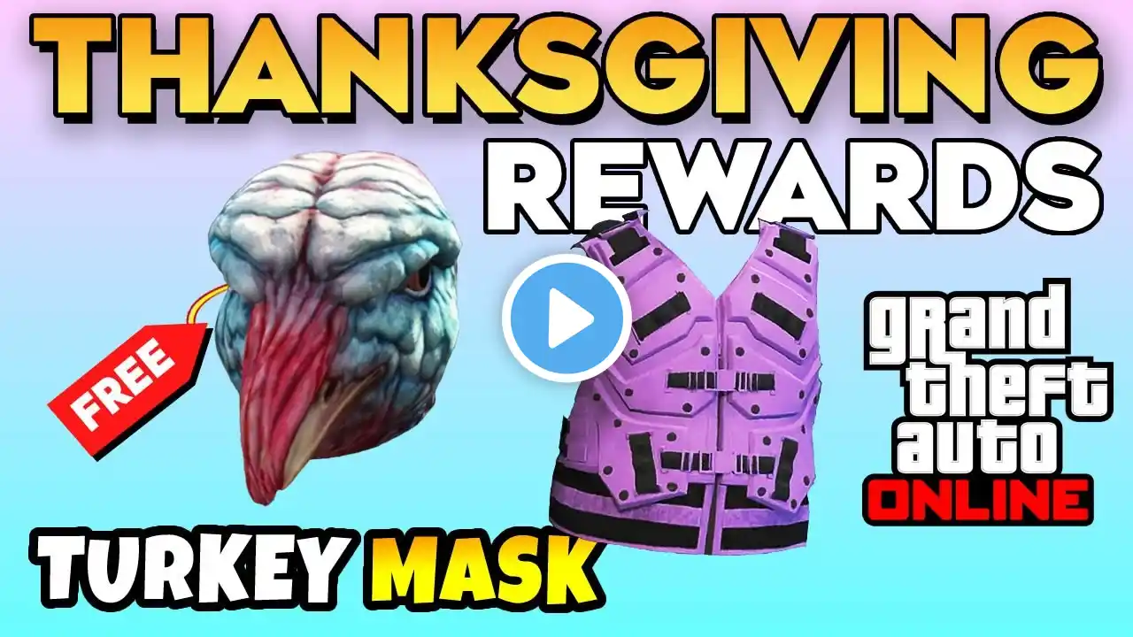 GTA 5 Online How to Unlock Turkey Mask & Diamond Strike Vest (All Thanksgiving Week Rewards)