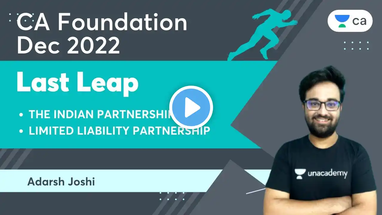 Last Leap | The India Partnership Act | Limited Liability Partnership | Adarsh Joshi