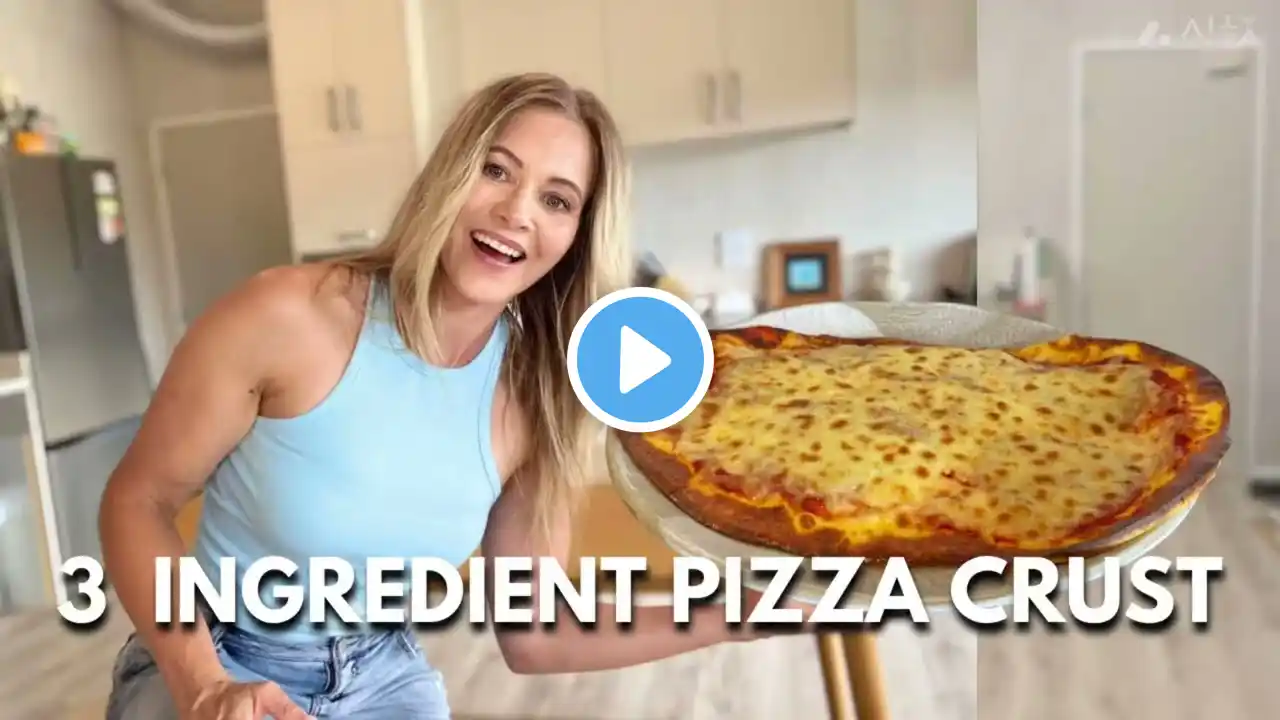 3-Ingredient High-Protein Pizza Crust | Easy, Low-Carb & Gluten Free