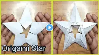 Diy Origami Paper Star | how to fold Origami star | Easy Kids Craft | Origami paper crafts |