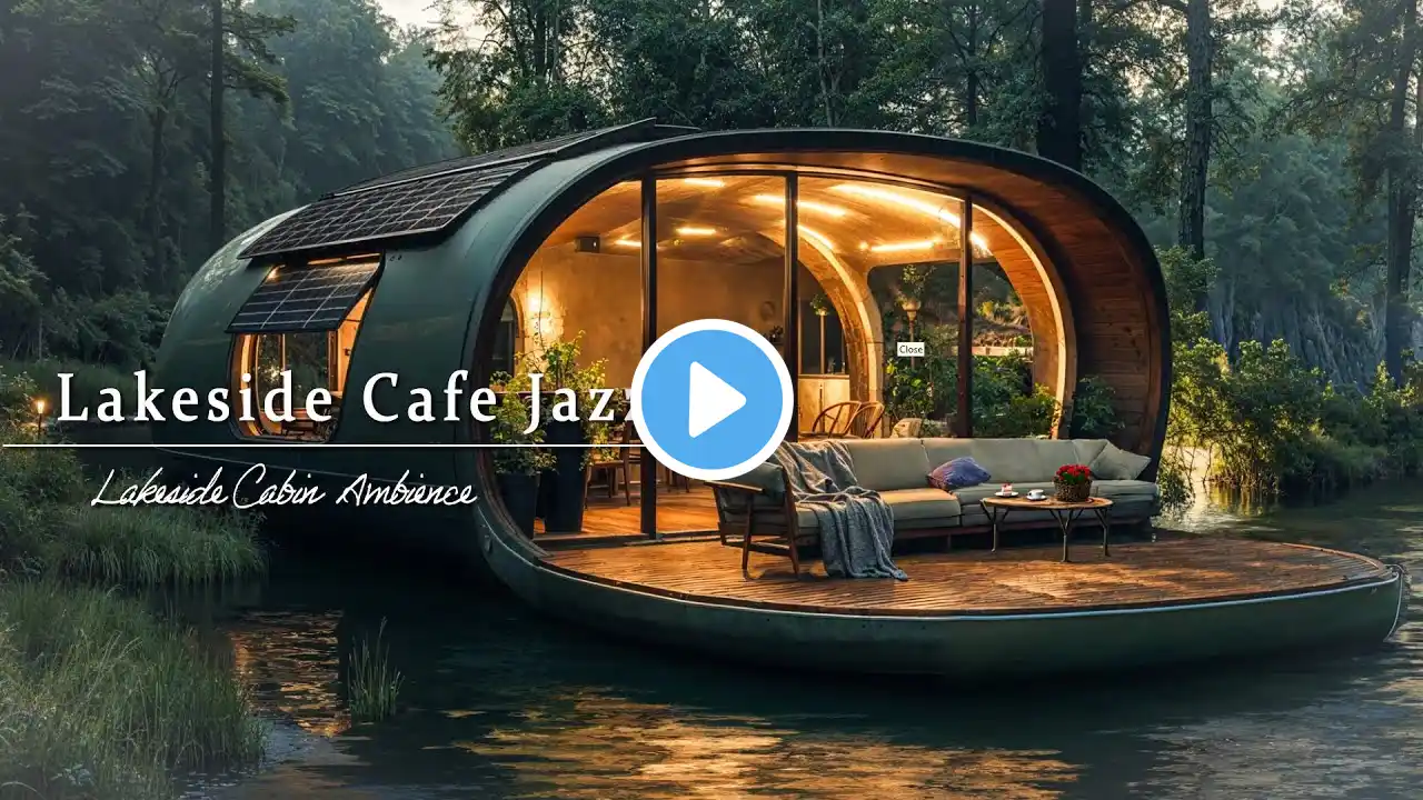 Cafe By The Lake Jazz | Calm Jazz with natural therapy for relaxation and positive mood