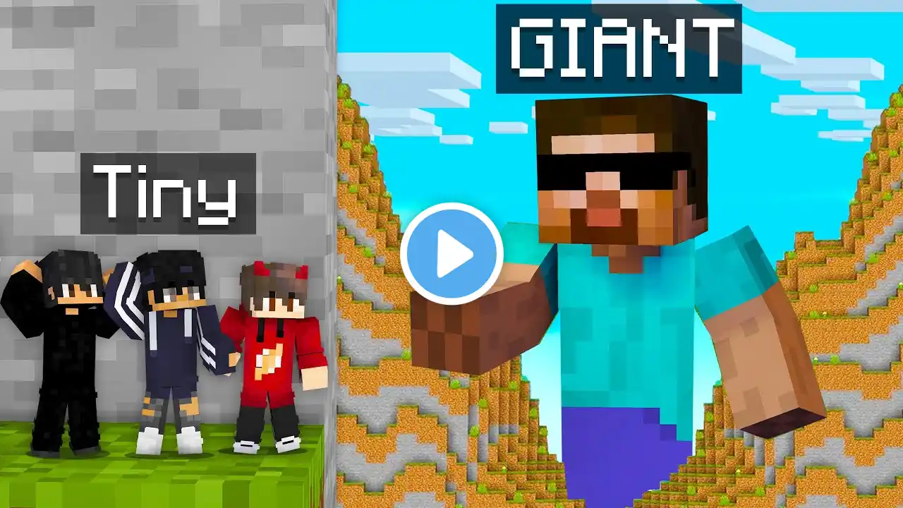 TINY vs GIANT Hide and Seek in Minecraft! Ft. ‪@ProBoiz95‬