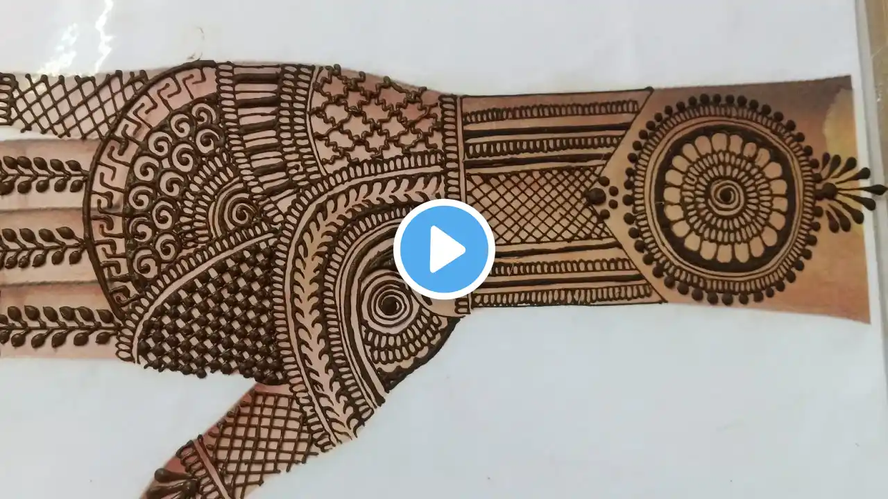 simple front hand Mehndi Design@Jora's creative & fashion