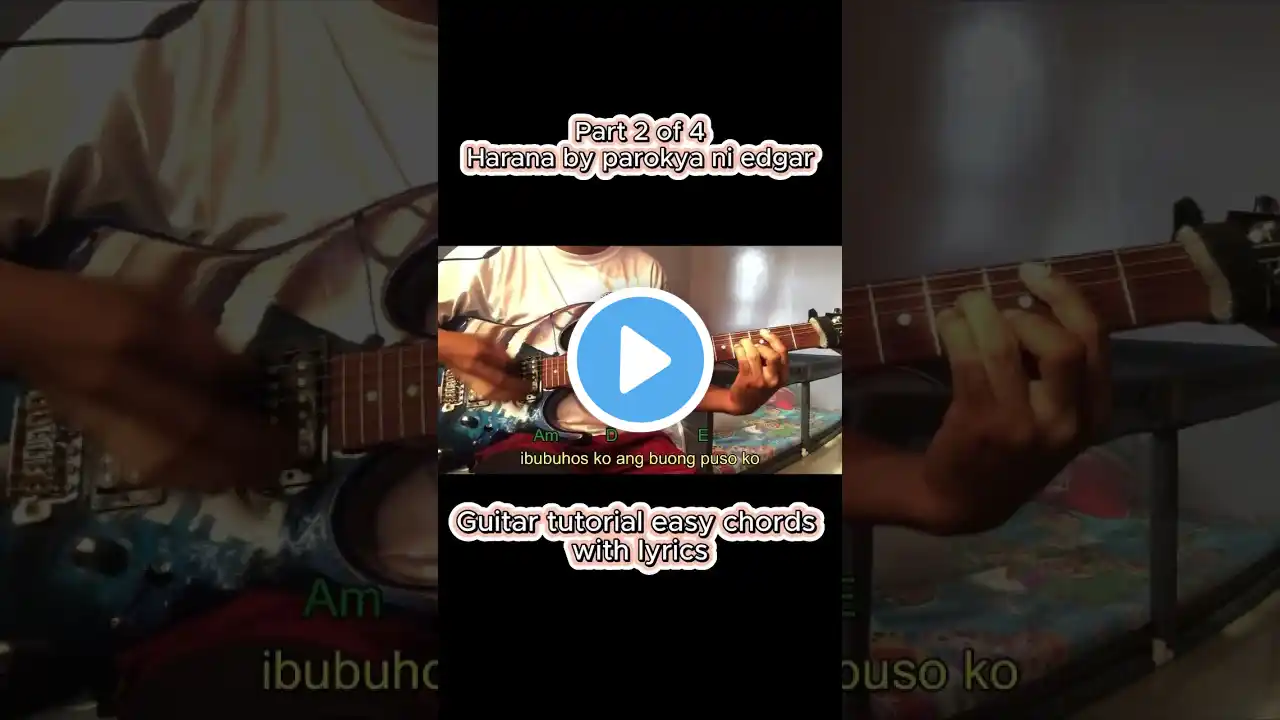 Harana by Parokya ni edgar guitar tutorial easy chords with lyrics (part2-4) #guitarhowto #chords