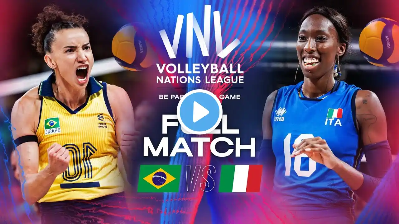 Gabi 🇧🇷 vs. Egonu 🇮🇹: The Ultimate Volleyball Rivalry! 😤 Brazil vs. Italy - VNL 2024 | Full Match