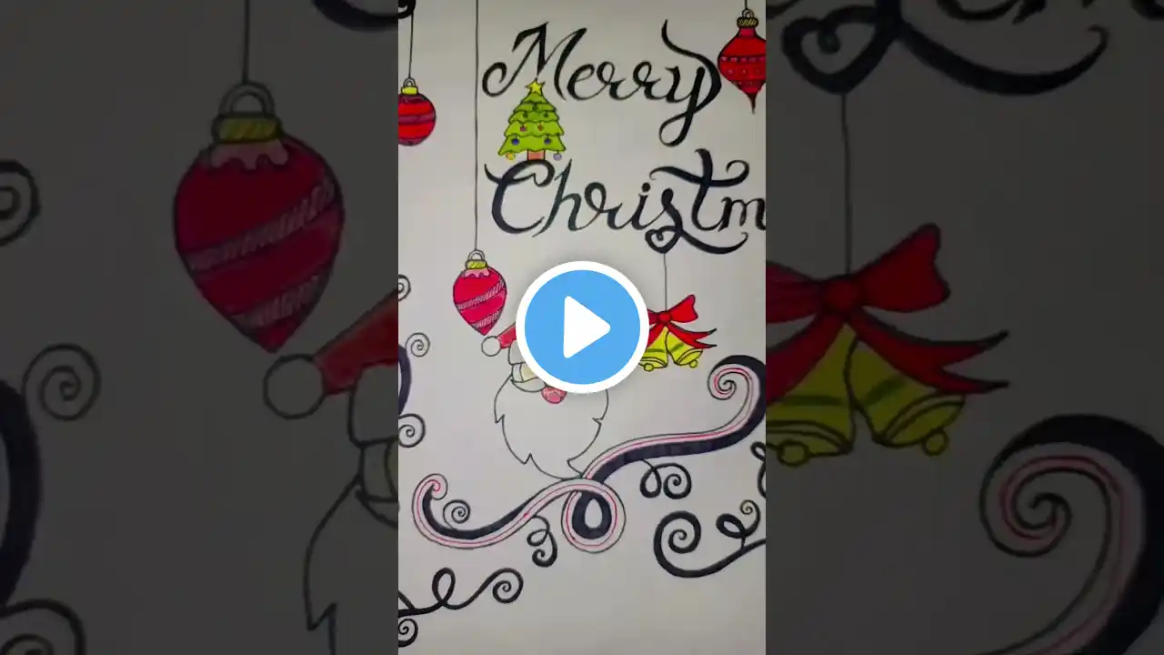 marry Christmas drawing 🎅 🌲 #trending #youtubeshorts #shorts #festival #explore #viralvideo