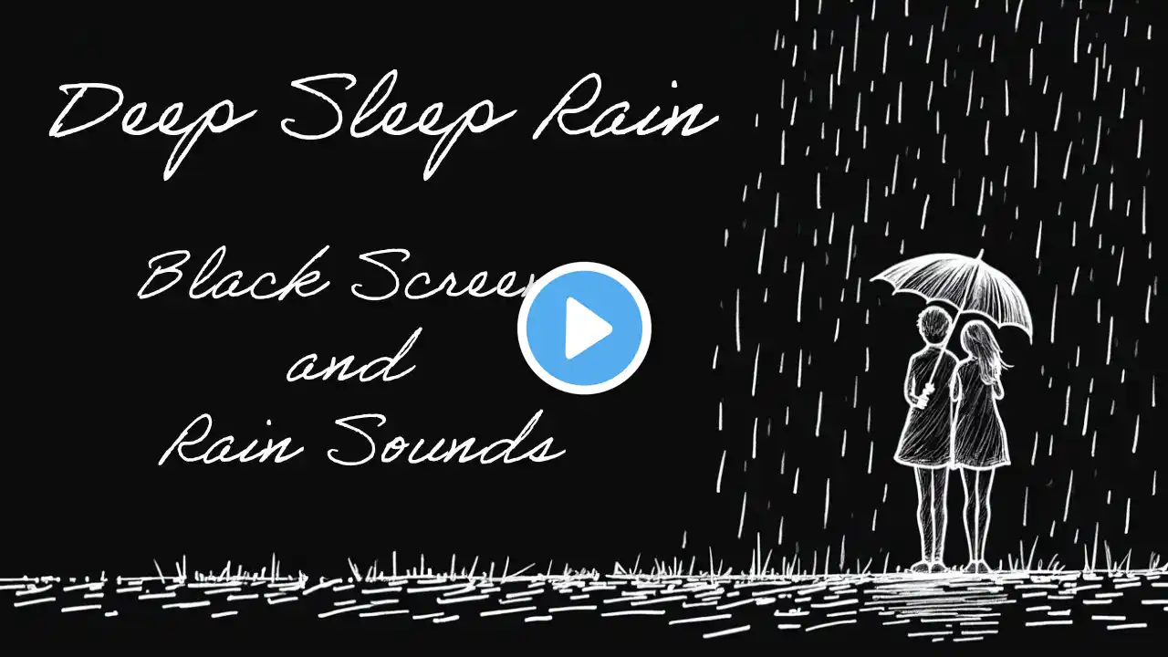 😴 12 Hour Black Screen Rain & Sounds for Deep Sleep ASMR - дождь 雨音 #rainsounds  #blackscreen