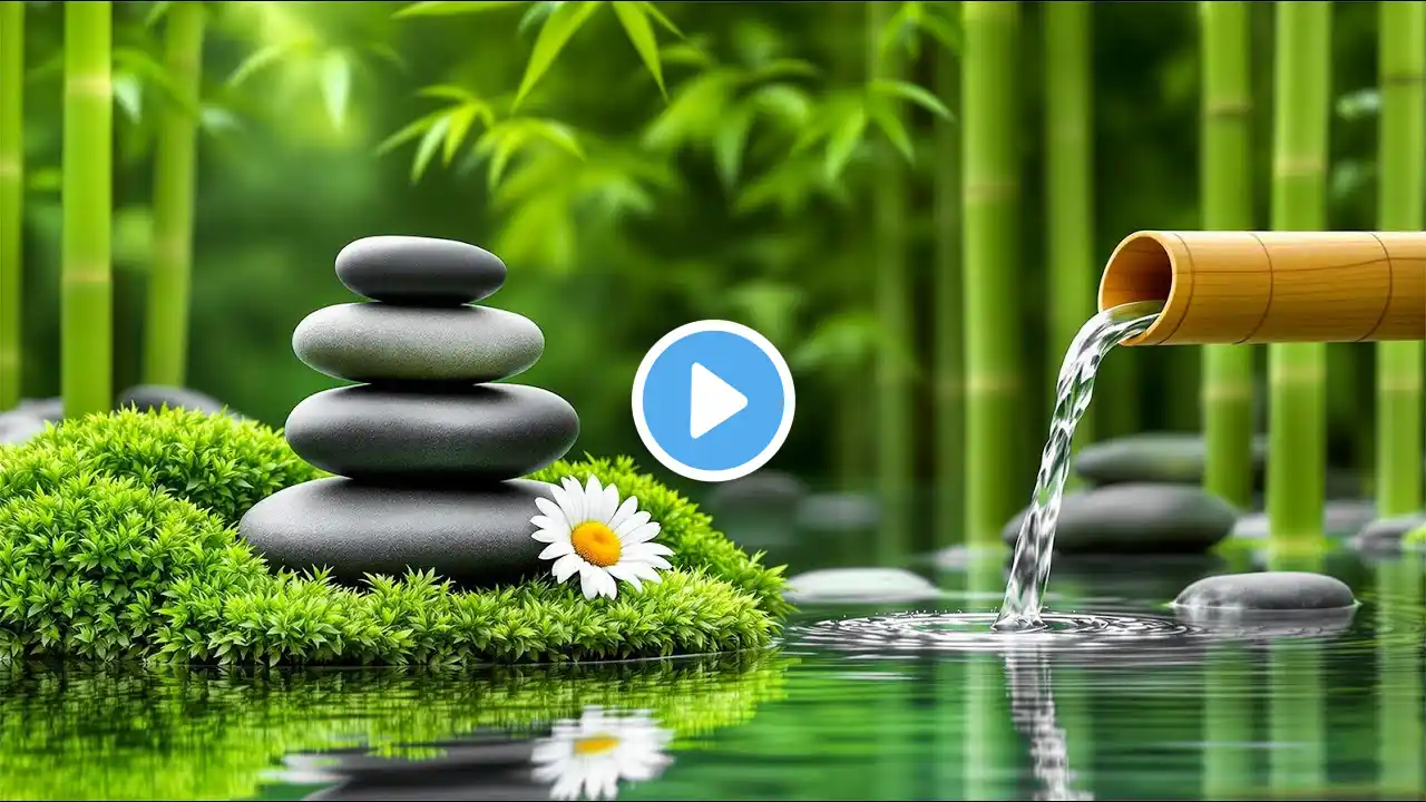 Relaxing Music Healing Stress, Anxiety & Depressive States Heal Mind, Water Sound, Relax Piano Music