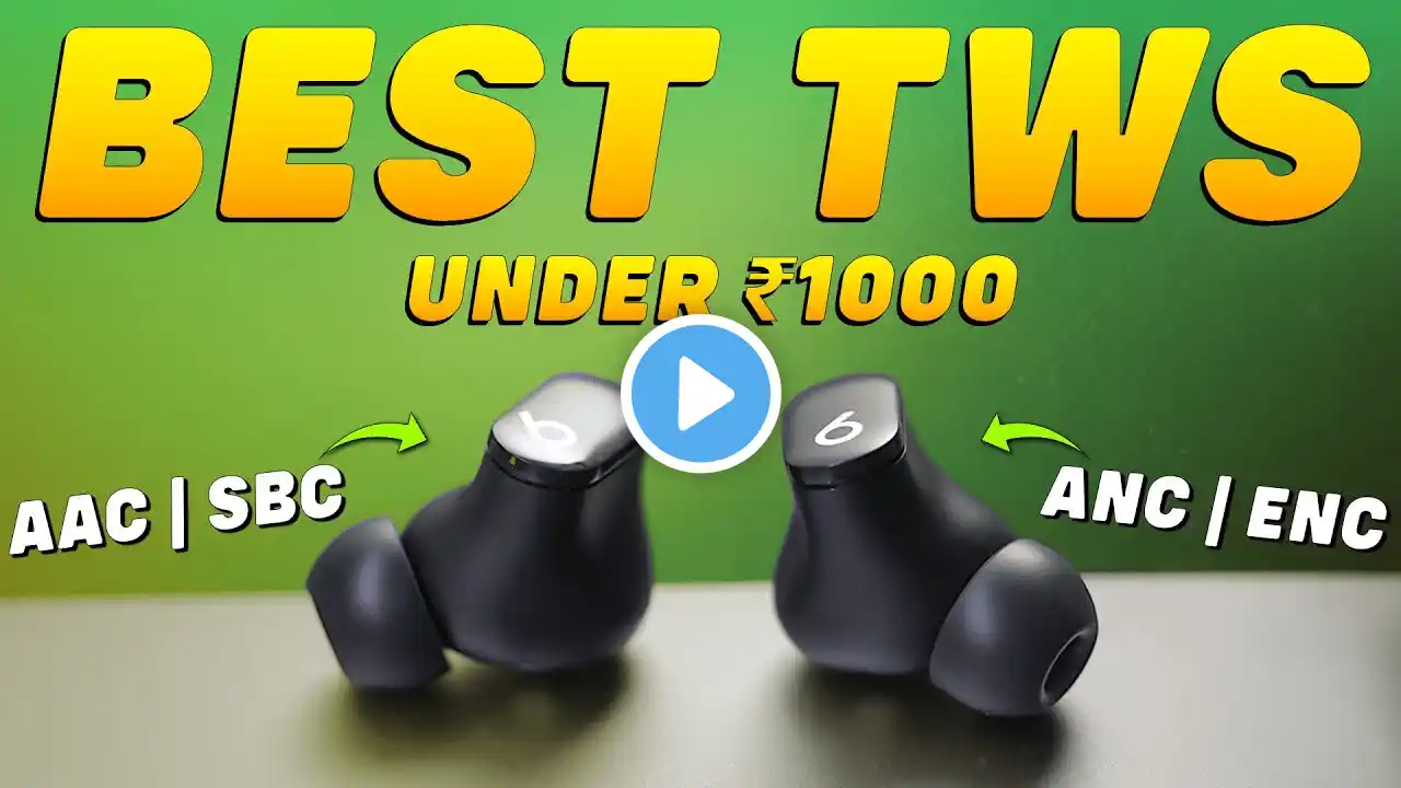 Top 5 Earbuds Under 1000 in 2024 💥 Best TWS Under 1000 in 2024