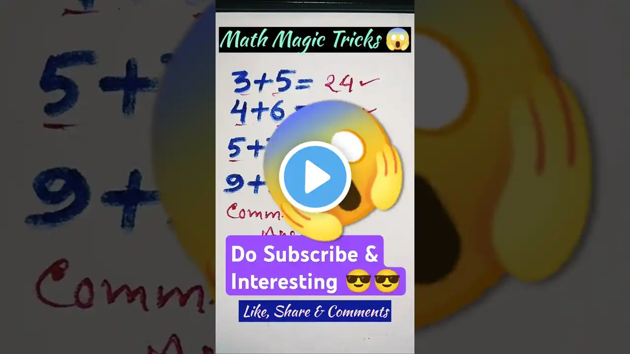 Math Magic Tricks 😱💪।। #maths #quizmaths #shortsfeed #shorts #viraltrick #viralshort #mathsviral