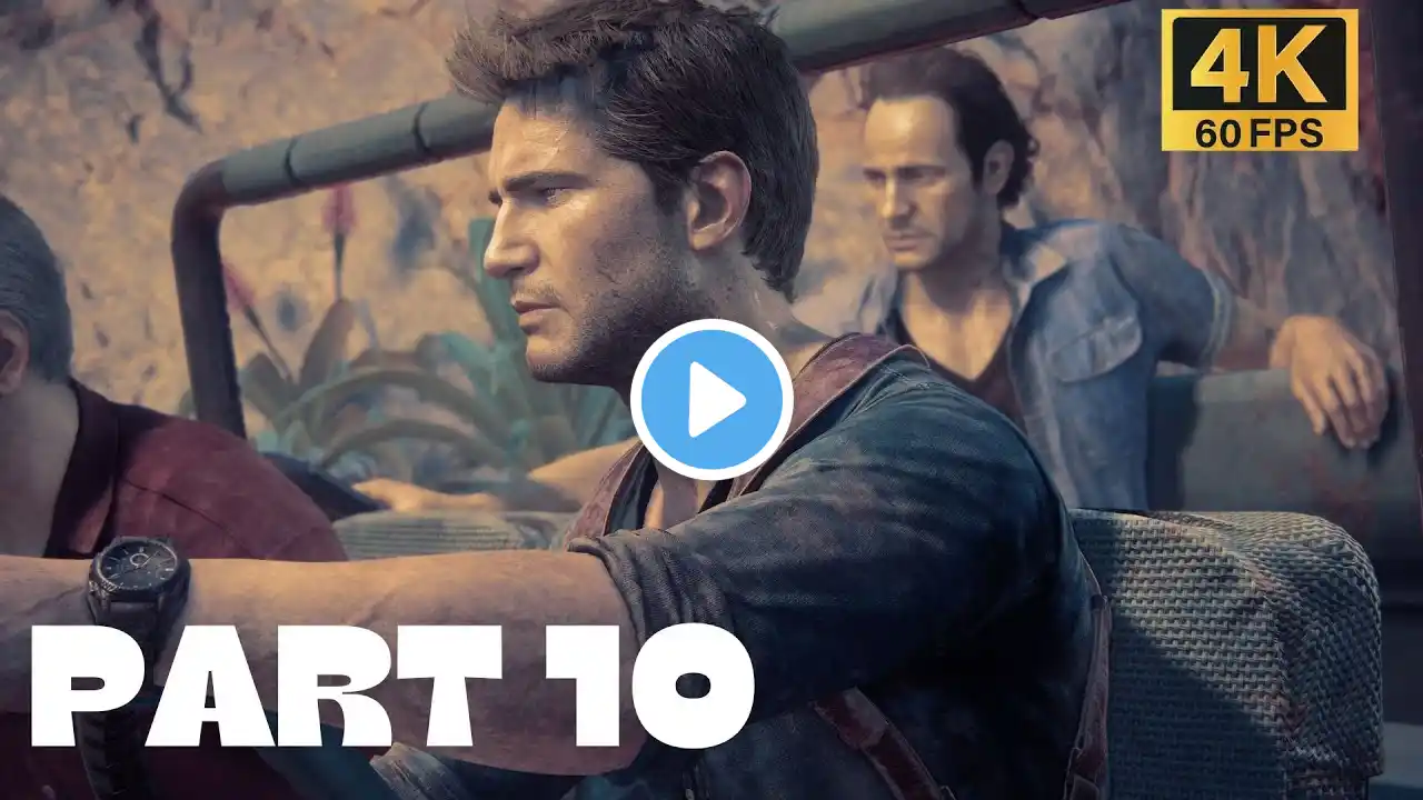 Uncharted 4 A Thief's End Walkthrough Gameplay Part 10 - AT SEA - Realistic graphic (4K 60 FPS -HDR)