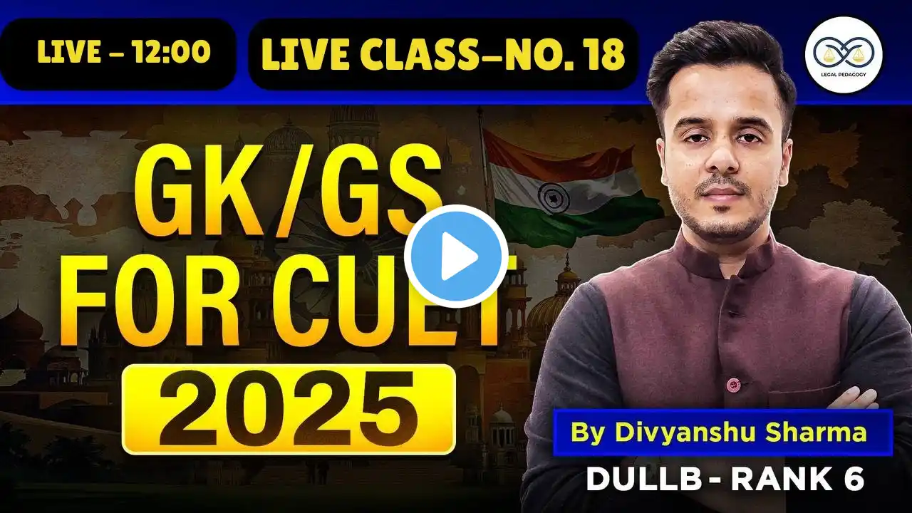 Important Static GK for CUET PG LLB & MHCET LAW 2025 | GK for CUET