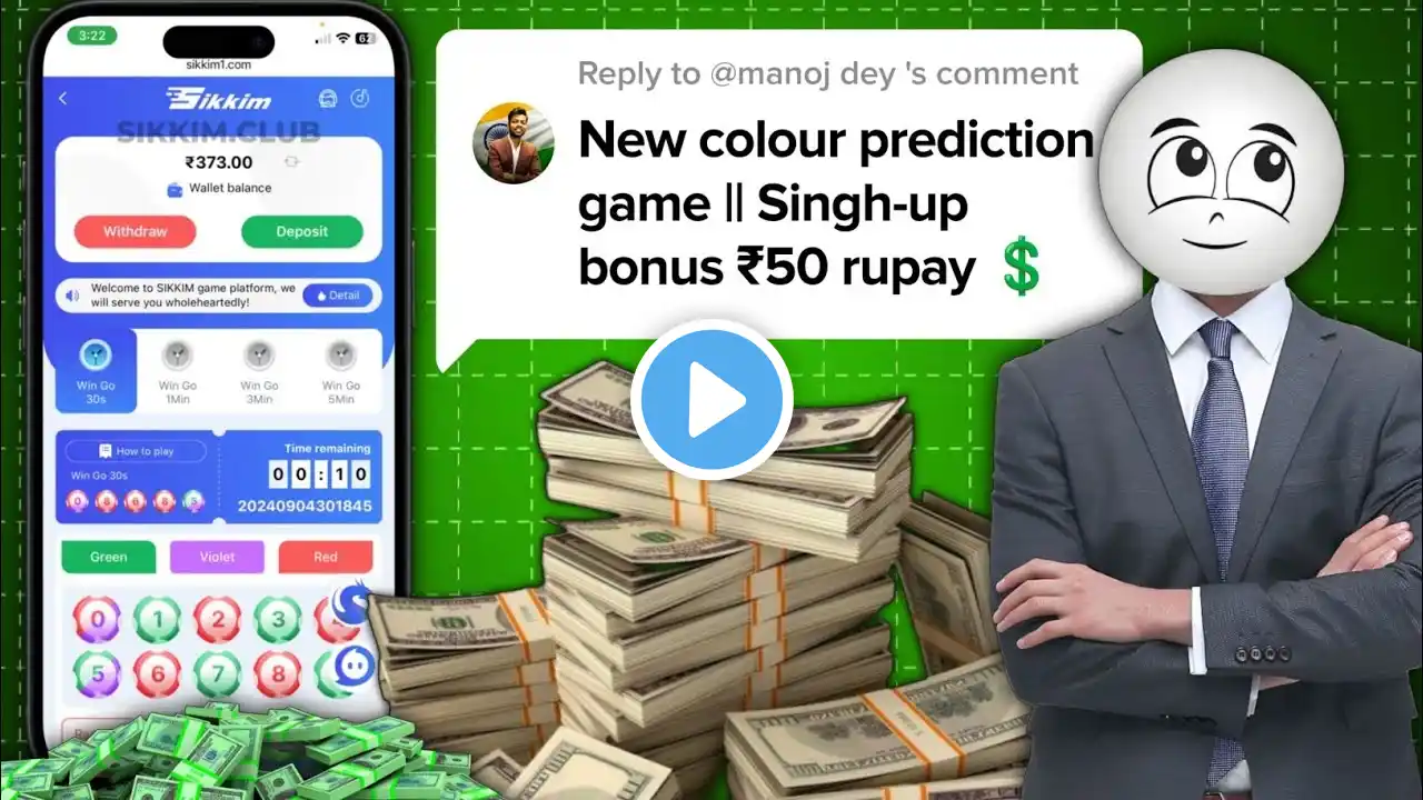 ✅ Best Colour Prediction Game | Sign-Up Bonus ₹70 | Win Big Instantly || Fast withdrew 📈