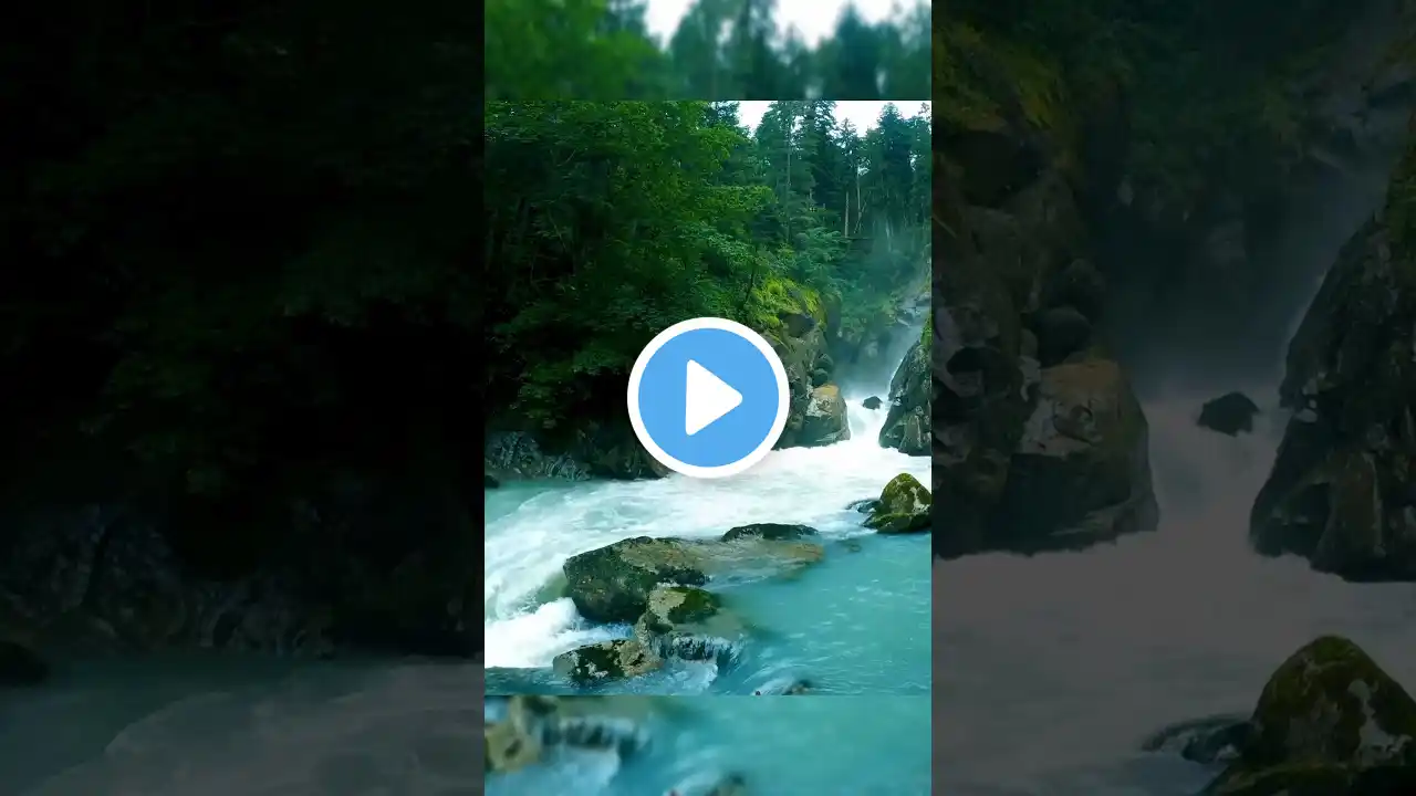 Relaxing Waterfall Sounds | #nature #waterfall #birdsounds #shorts #viralshorts