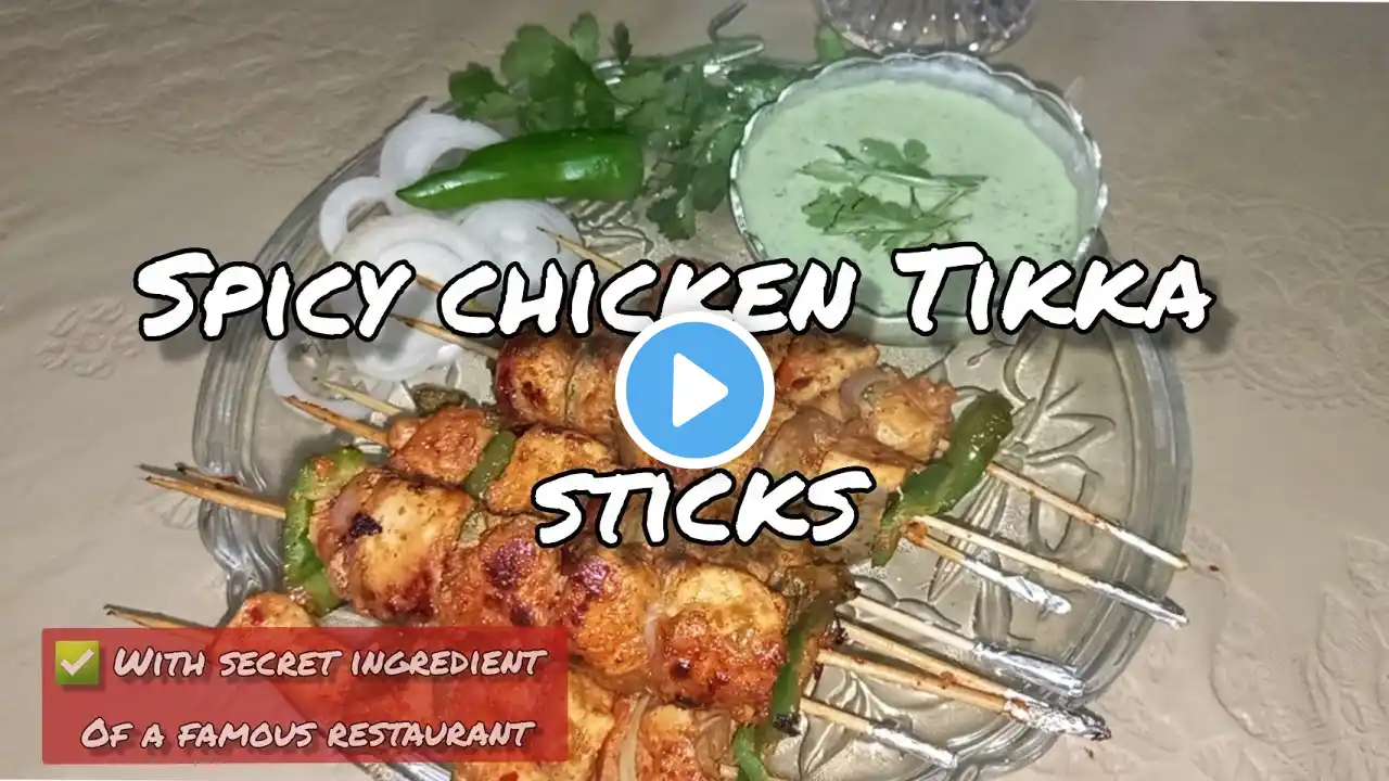 Chicken Tikka Recipe | Spicy Chicken Sticks | By Blingspot Pk