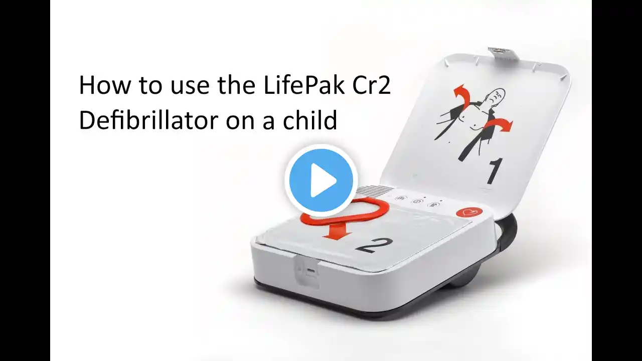 How to use a Fully Auto LifePak CR2 on a Child with CPR Video