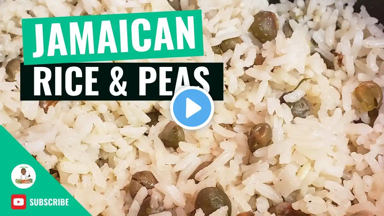 Jamaican Rice and Peas | Rice and Pigeon Peas | How to Make Jamaican Rice & Peas | Coconut milk rice