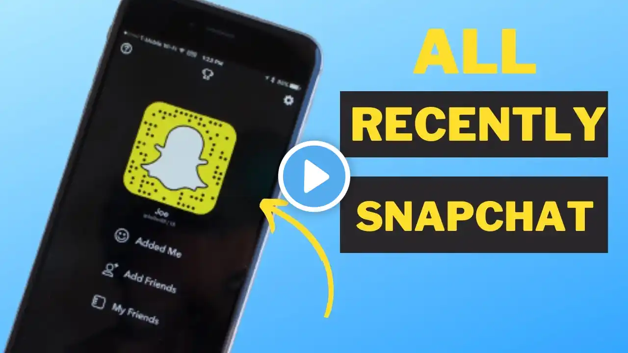 How To See All Recently Added On Snapchat At Once !! Snapchat 2023