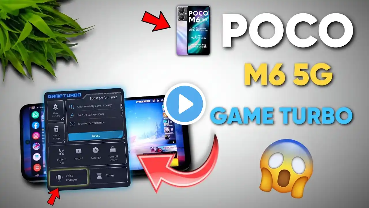 Enable game turbo with voice changer in poco m6 5g || How to enable game turbo in poco m6 5g