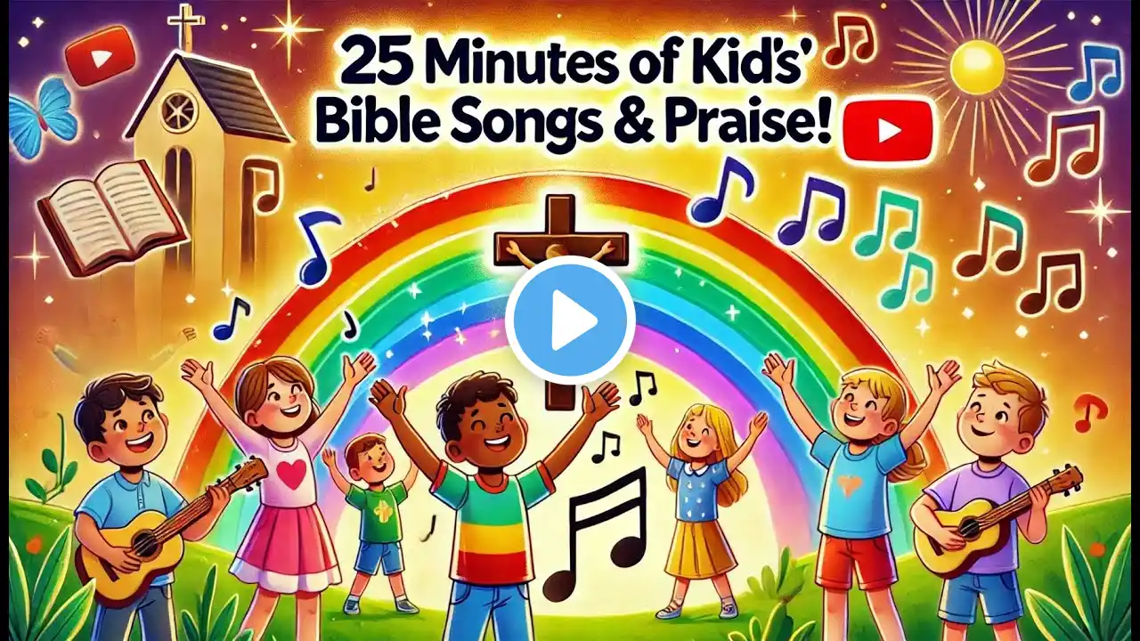 🎶 25 Minutes of Kids' Bible Songs & Affirmations | Fun & Faith-Filled Worship for Children 🎵