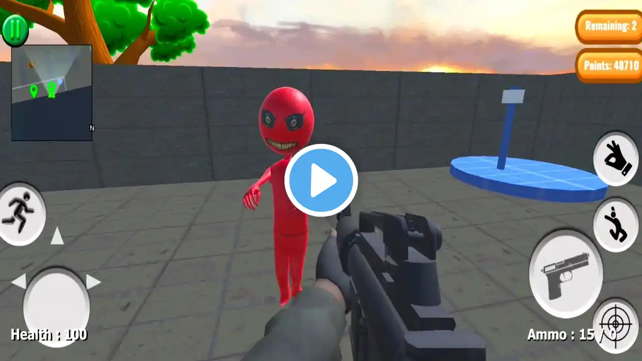 Blue & Red Alien - Fps Shooting Games 3D _ Android GamePlay. #27