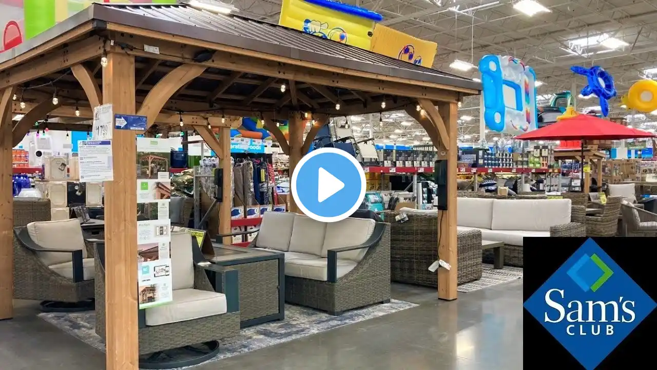 SAM'S CLUB SHOP WITH ME PATIO FURNITURE KITCHENWARE GRILLS SUMMER ITEMS SHOPPING STORE WALK THROUGH