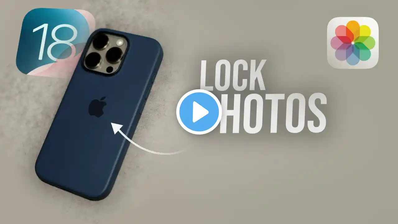 How to Lock Photos in iPhone iOS 18 (tutorial)